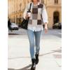ZESICA Womens Floral Sweater Vest Summer Short Sleeve Crew Neck Cute Loose Knit Tops 2026 Trendy Clothes Outfits(Brown)