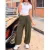 ZESICA Women’s High Waisted Wide Leg Palazzo Pants 2026 Summer Lounge Pant Beach Travel Vacation Trousers Outfits(Armygreen)