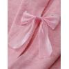 ZESICA Women’s Oversized Bow Sweaters Fall 2026 Cute Crewneck Long Sleeve Knit Pullover Sweater Jumper Tops(Pink)