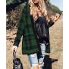 ZESICA Women’s Spring Winter Long Sleeves Open Front Leopard Print Knitted Sweater Cardigan Coat Outwear(Greenplaid)