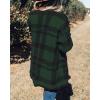 ZESICA Women’s Spring Winter Long Sleeves Open Front Leopard Print Knitted Sweater Cardigan Coat Outwear(Greenplaid)