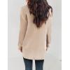 ZESICA Women’s Spring Winter Long Sleeves Open Front Leopard Print Knitted Sweater Cardigan Coat Outwear(Solid Beige)