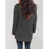 ZESICA Women’s Spring Winter Long Sleeves Open Front Leopard Print Knitted Sweater Cardigan Coat Outwear(Solid Grey)