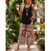 ZESICA Women’s Summer Eyelet Tank Tops Loose Trendy Scoop Neck Sleeveless Flowy Beach Vacation Shirts(Black)