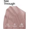 ZESICA Women’s Summer Eyelet Tank Tops Loose Trendy Scoop Neck Sleeveless Flowy Beach Vacation Shirts(Darkpink)