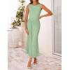 ZESICA Women’s Summer Sleeveless Bodycon Dress 2026 Crewneck Ruched Sexy Mesh Wedding Guest Cocktail Party Maxi Dresses(Sage)