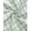 ZESICA Women’s Summer Sleeveless Gingham Tank Tops 2026 Crewneck Tie Front Top Loose Ruffle Peplum Babydoll Blouses(Green)