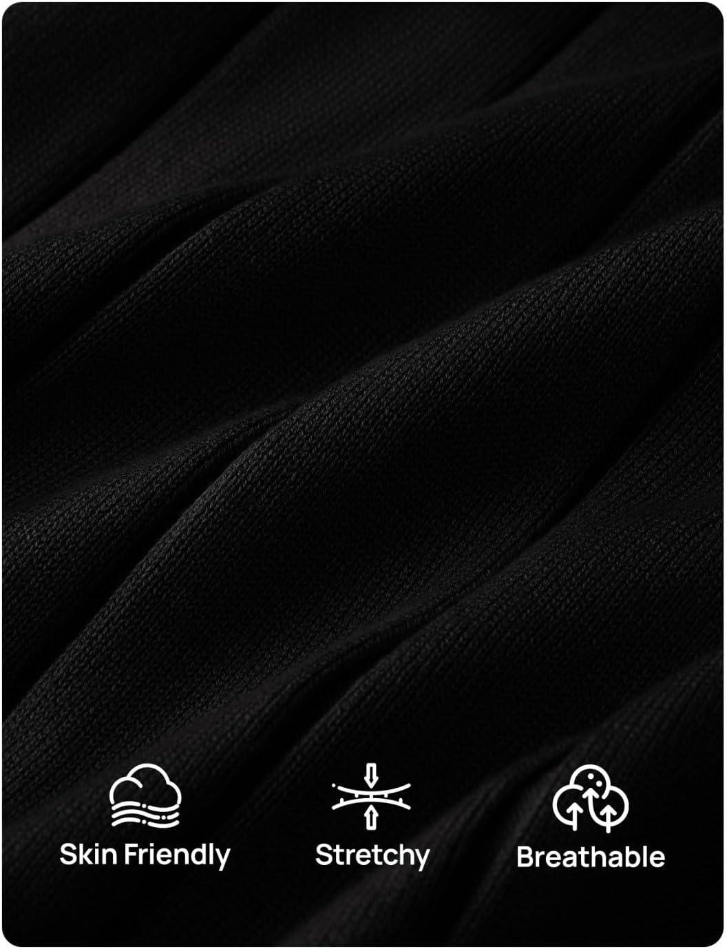 imageZESICA Womens 2026 Summer Long Maxi Dress Sleeveless Crew Neck Hollow Out Pleated Ribbed Knit Swing Tank DressesBlack