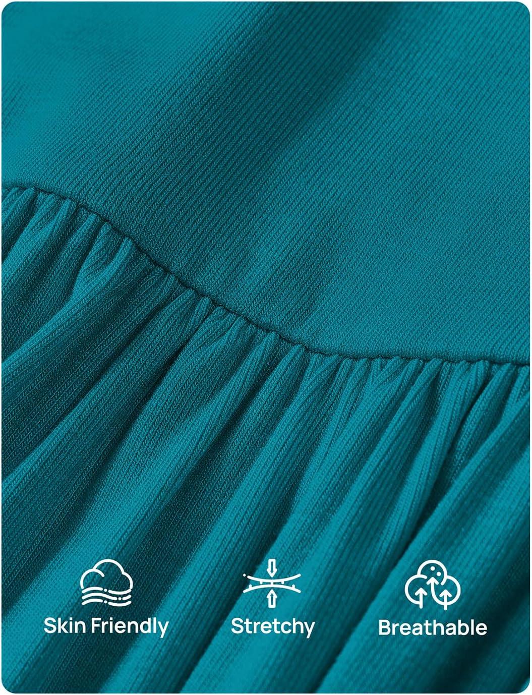 imageZESICA Womens Off The Shoulder Maxi Dress 2026 Summer Sleeveless Casual Slim Swing Pleated Formal Party DressesPeacock Blue