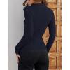 ZESICA Sweaters for Women 2026 Spring Long Sleeve V Neck Ribbed Knit Pullover Tops Casual Slim Fit Basic Tee Shirts(Navy)