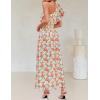 ZESICA Women’s 2026 Boho Floral Sleeveless Maxi Dress Ruffle One Shoulder Elatsic High Waist Beach Party Long Dresses(Apricot)