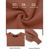 ZESICA Women’s 2026 Square Neck Ribbed Knit Dress Puff Long Sleeve Slim Fit Bodycon Fall Winter Pullover Sweater Dress(Coffee)