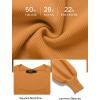 ZESICA Women’s 2026 Square Neck Ribbed Knit Dress Puff Long Sleeve Slim Fit Bodycon Fall Winter Pullover Sweater Dress(Goldentea)