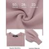 ZESICA Women’s 2026 Square Neck Ribbed Knit Dress Puff Long Sleeve Slim Fit Bodycon Fall Winter Pullover Sweater Dress(Purple)