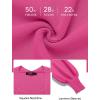 ZESICA Women’s 2026 Square Neck Ribbed Knit Dress Puff Long Sleeve Slim Fit Bodycon Fall Winter Pullover Sweater Dress(Rose)
