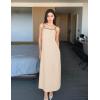 ZESICA Women’s 2026 Summer Boho Sleeveless Maxi Dress Spaghetti Straps Casual Flowy A Line Beach Party Long Dresses(Apricot)
