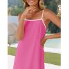 ZESICA Women’s 2026 Summer Boho Sleeveless Maxi Dress Spaghetti Straps Casual Flowy A Line Beach Party Long Dresses(Hot Pink)