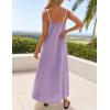 ZESICA Women’s 2026 Summer Boho Sleeveless Maxi Dress Spaghetti Straps Casual Flowy A Line Beach Party Long Dresses(Purple)