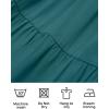 ZESICA Women’s Casual V Neck Long Sleeve Smocked High Waist Ruffle A Line Tiered Mini Dress(Tealgreen)