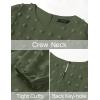 ZESICA Women’s Fall Long Sleeve Maxi Dresses 2026 Crew Neck Swiss Dot Tiered Flowy A Line Wedding Cocktail Party Dress(Army Green)