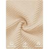 ZESICA Women’s Fall Long Sleeve Sweater Dress 2026 Casual V Neck Button Ribbed Knit A Line Swing Mini Dresses(Apricot)