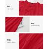 ZESICA Women’s Summer Short Sleeve Tie Front Mini Dress Cute Babydoll Ruffle Pleated A Line Tunic Dresses(Red)