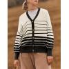 ZESICA Women’s 2026 Fall Casual Long Sleeve Cardigan V Neck Button Down Open Front Knit Loose Oversized Sweater Coat(Apricot)