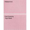 ZESICA Women’s Long Sleeve Sweater Dress Fall 2026 Crewneck Ribbed Knit Pleated A-Line Maxi Wedding Guest Dresses(Pink)