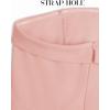 ZESICA Women’s Strapless Jumpsuit Casual Off Shoulder High Waist Wide Leg Side Slit Long Romper Playsuits with Pockets(Dustypink)