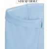 ZESICA Women’s Strapless Jumpsuit Casual Off Shoulder High Waist Wide Leg Side Slit Long Romper Playsuits with Pockets(Lightblue)