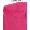 ZESICA Women’s Strapless Jumpsuit Casual Off Shoulder High Waist Wide Leg Side Slit Long Romper Playsuits with Pockets(Rose)