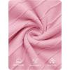ZESICA Womens Summer Pleated Midi Dress 2026 Spring Business Casual Short Sleeve A-Line Elegant Wedding Guest Party Dresses(Pink)