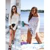 ZESICA Women’s 2026 Summer Crochet Hollow Out Long Sleeve Beach Bikini Swimsuit Mesh Cover Up Tunic Top(Apricot)