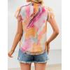 ZESICA Women’s Short Sleeve Floral Blouse 2026 Summer Botton Down Shirts Loose Casual Boho Tops Trendy Outfits(Yellow Purple)