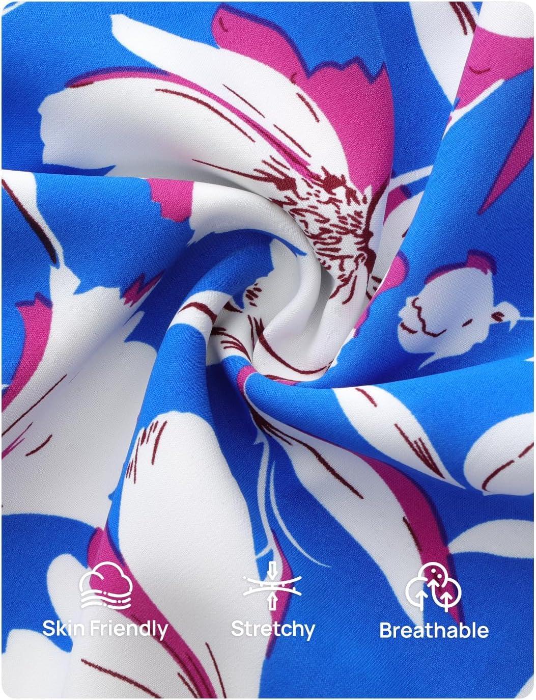 imageZESICA Womens Floral Boho Maxi Dress 2026 Spring Summer Casual Long Sleeve V Neck A Line Flowy Wedding Guest DressesRoyal Blue