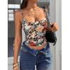 ZESICA Women’s Summer Sleeveless Camisole Tops 2026 Spaghetti Strap Knit Tank Top Square Neck Slim Fit Crop Trendy Shirt(Dim)