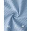 ZESICA Womens Summer Strapless Tube Tops 2026 Bandeau Off Shoulder Knit Top Slim Fit Crop Ruched Beach Vacation Outfits(Light Blue)