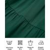 ZESICA Women’s 2026 Bohemian Summer Floral Print One Shoulder Sleeveless Smocked Ruffle Tiered Beach Long Midi Dress(Soliddarkgreen)