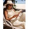 ZESICA Women’s Summer 2 Piece Outfits Knit Tops Suit Pants Matching Lounge Vacation Set Dressy Business Casual Clothes(Apricot)