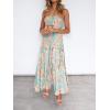 ZESICA Women’s Summer Boho Strapless Maxi Dress 2026 Casual Off Shoulder Smocked Flowy A Line Beach Holiday Long Dresses(Floral1)