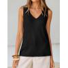 ZESICA Women’s Summer Crochet V Neck Tank Tops 2026 Sleeveless Knit Sweater Vest Going Out Beach Vacation Clothes(Black)
