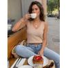 ZESICA Womens Summer Sleeveless Knit Vest Tops 2026 Casual V Neck Wool Blend Sweaters Going Out Tank Top Trendy Outfits(Apricot)
