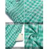 ZESICA Women’s 2026 Summer Crossover Halter Neck Sleeveless Plaid Cut Out Backless Flowy A Line Maxi Dress(Green)