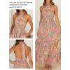 ZESICA Women’s 2026 Summer Crossover Halter Neck Sleeveless Plaid Cut Out Backless Flowy A Line Maxi Dress(Greygreen)