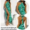 ZESICA Women’s 2026 Summer Crossover Halter Neck Sleeveless Plaid Cut Out Backless Flowy A Line Maxi Dress(Viridis)