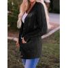 ZESICA Women’s Cardigan Sweaters 2026 Spring Button Down Open Front Cable Knit Casual Trendy Clothing Outerwear(Black2)
