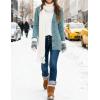 ZESICA Women’s Cardigan Sweaters 2026 Spring Button Down Open Front Cable Knit Casual Trendy Clothing Outerwear(Sage)