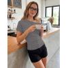 ZESICA Women’s Off The Shoulder Short Sleeve Sweater Tops 2026 Summer Casual Ruched Knit Going Out Trendy Spring Shirts(Grey)