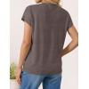 ZESICA Women’s Summer Wool Blend Short Sleeve Sweater Top 2026 Business Casual Lightweight Trendy Tank Tops(Coffee)