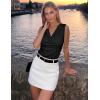 ZESICA Women’s Cowl Neck Business Casual Tank Tops 2026 Summer Sleeveless Knit Shirts Work Dressy Blouses(Black)